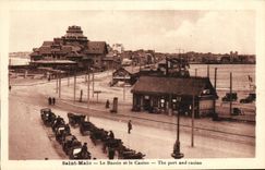 VINTAGE POSTCARD Holy Malo the Basin and the Casino