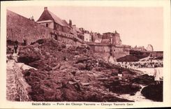 VINTAGE POSTCARD Saint Malo Carries Vauverts Fields