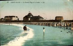 CPA Saint Malo La Grande Plage et le Casino
