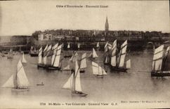 CPA St Malo Vue Generale Bateaux