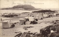 VINTAGE POSTCARD St Malo a Corner of the Beach Good Help and Large Be
