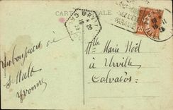 CPA St Malo Terre Neuvier sortant du Port Bateau 