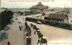 VINTAGE POSTCARD Holy Malo the Casino Train