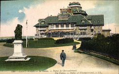 CPA Saint Malo Le Casino Statue de Chateaubriand