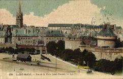 CPA Saint Malo Vue de la Porte Saint Vincent