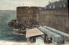 CPA Saint Malo Les Remparts a Maree haute