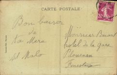 CPA St Malo Coucher de soleil vers le Grand Bey