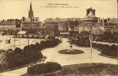 CPA Saint Malo Vue prise du Casino Train