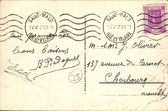 CPA St Malo Le Sillon un jour de tempete