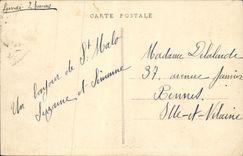 CPA St Malo Le Fort La Reine La statue de Chateaubriand Le grand Be ou l enchanteur Rene dort de son derniere sommeil