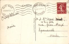 CPA Saint Malo Mer deferlant sur les Remparts