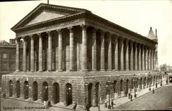 VINTAGE POSTCARD Town Birmingham Hall