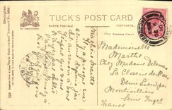 VINTAGE POSTCARD Birmingham Chamberlain Public garden Art Gallery