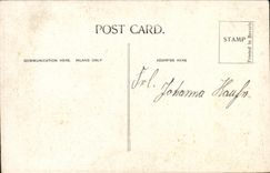 VINTAGE POSTCARD Town Hall Talbot Blackpool Public garden