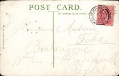 VINTAGE POSTCARD Falbot public garden and Fan in off North Pier Blackpool