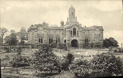 VINTAGE POSTCARD Cartwright Memorial Hall Manningham Park Bradford