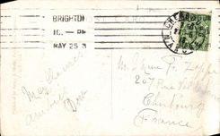 VINTAGE POSTCARD Hotels Metrople and Large Brighton