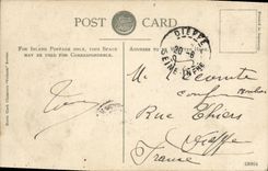 VINTAGE POSTCARD Clock Tower and North Street Brighton