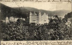 VINTAGE POSTCARD Hotel Carlsbad Bristol board