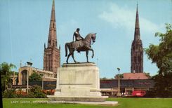 MODERN CARD Lady Godiva Broadgate Coventry