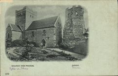 VINTAGE POSTCARD Dover Church And Pharos