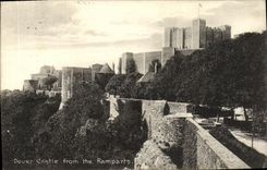 VINTAGE POSTCARD Dover Castle From The Ramparts