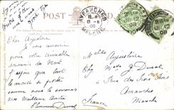 VINTAGE POSTCARD Eastbourne Marine Parades