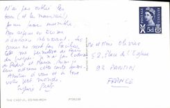 MODERN CARD Edinburgh The Castle