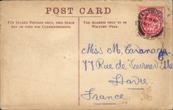 VINTAGE POSTCARD Edinburgh from castle