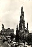 VINTAGE POSTCARD Edinburgh Princes street and Scott monument