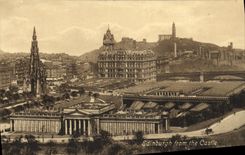 VINTAGE POSTCARD Edinburgh From the Castle