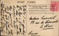 VINTAGE POSTCARD Glasgow City chambers