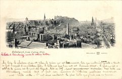 POSTAL Edimburgo Scott Edimburgo de la VENDIMIA de la colina de Calton