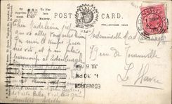 Principes del este Street Edimburgo de los jardines de la POSTAL de la VENDIMIA