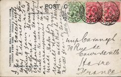 VINTAGE POSTCARD George Municipal Public garden Buldings