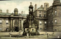 CPA Edinburgh Fountain at Holyrood Palace 