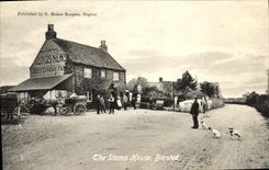 POSTAL de la VENDIMIA la casa de Bersted de la estampilla