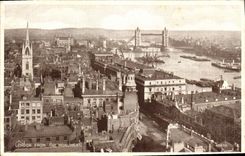 VINTAGE POSTCARD London From The Monument