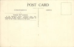 VINTAGE POSTCARD London The Tower off London St Thaoms tower Traitor S spoils