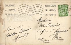 VINTAGE POSTCARD London National Gallery Tafalgar Public garden