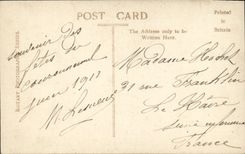 POSTAL Londres de la VENDIMIA la carne de la coronacion