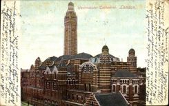 VINTAGE POSTCARD London Westminster Cathedral