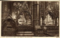 VINTAGE POSTCARD London Westminster Abbey The Tombs In The Sanctuary