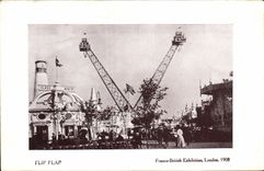 VINTAGE POSTCARD Flip Flap Free British Exhibition London 1908