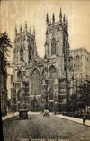 VINTAGE POSTCARD York Minster West Face