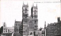 VINTAGE POSTCARD London the Cathedral Westminster London
