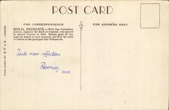 VINTAGE POSTCARD Royal The Exchange London