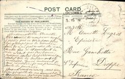 CPA London Clock Tower and Houses of Parliament 