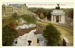 CPA Wellington arch and Piccadilly London