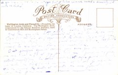 VINTAGE POSTCARD Wellington arch and Piccadilly London